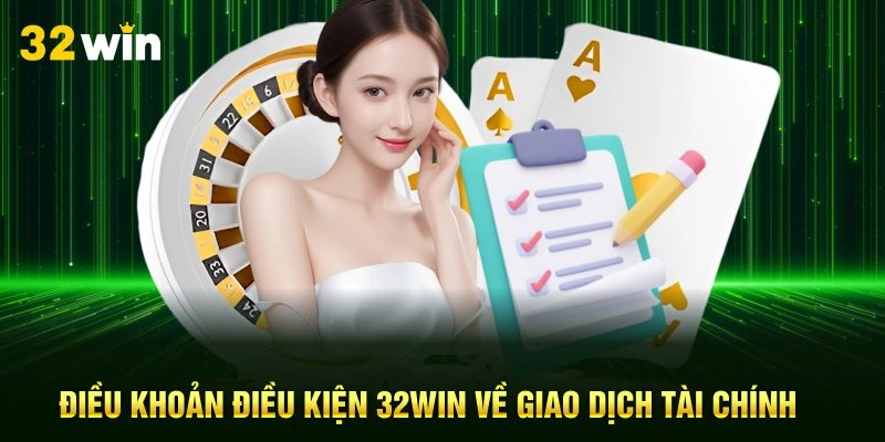 Điều khoản điều kiện 32Win về giao dịch tài chính