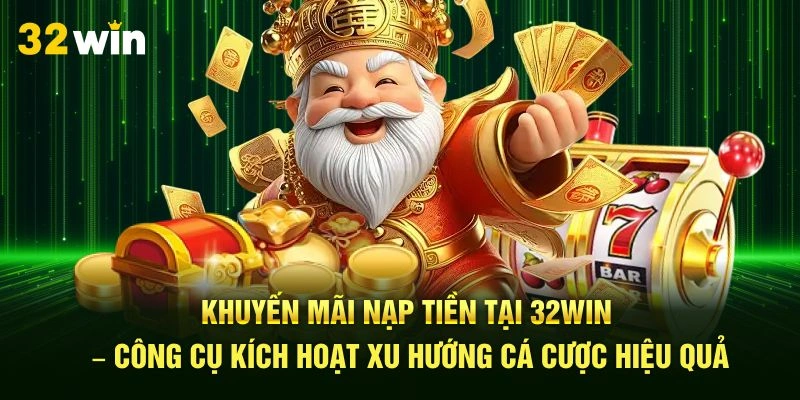 Khuyến mãi nạp tiền tại 32Win – công cụ kích hoạt xu hướng cá cược hiệu quả