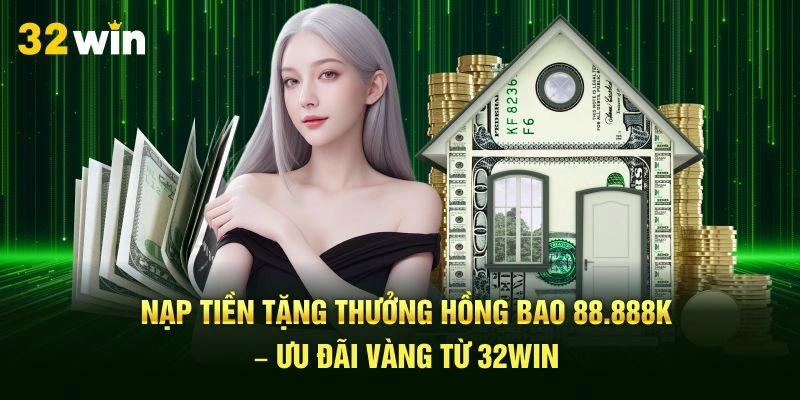Nạp Tiền Tặng Thưởng Hồng Bao 88.888k – Ưu Đãi Vàng Từ 32Win