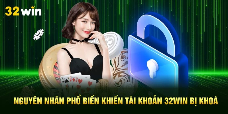 Nguyên nhân phổ biến khiến tài khoản 32Win bị khoá