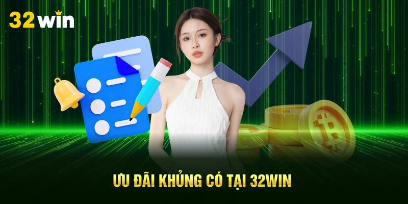 Ưu đãi khủng có tại 32Win